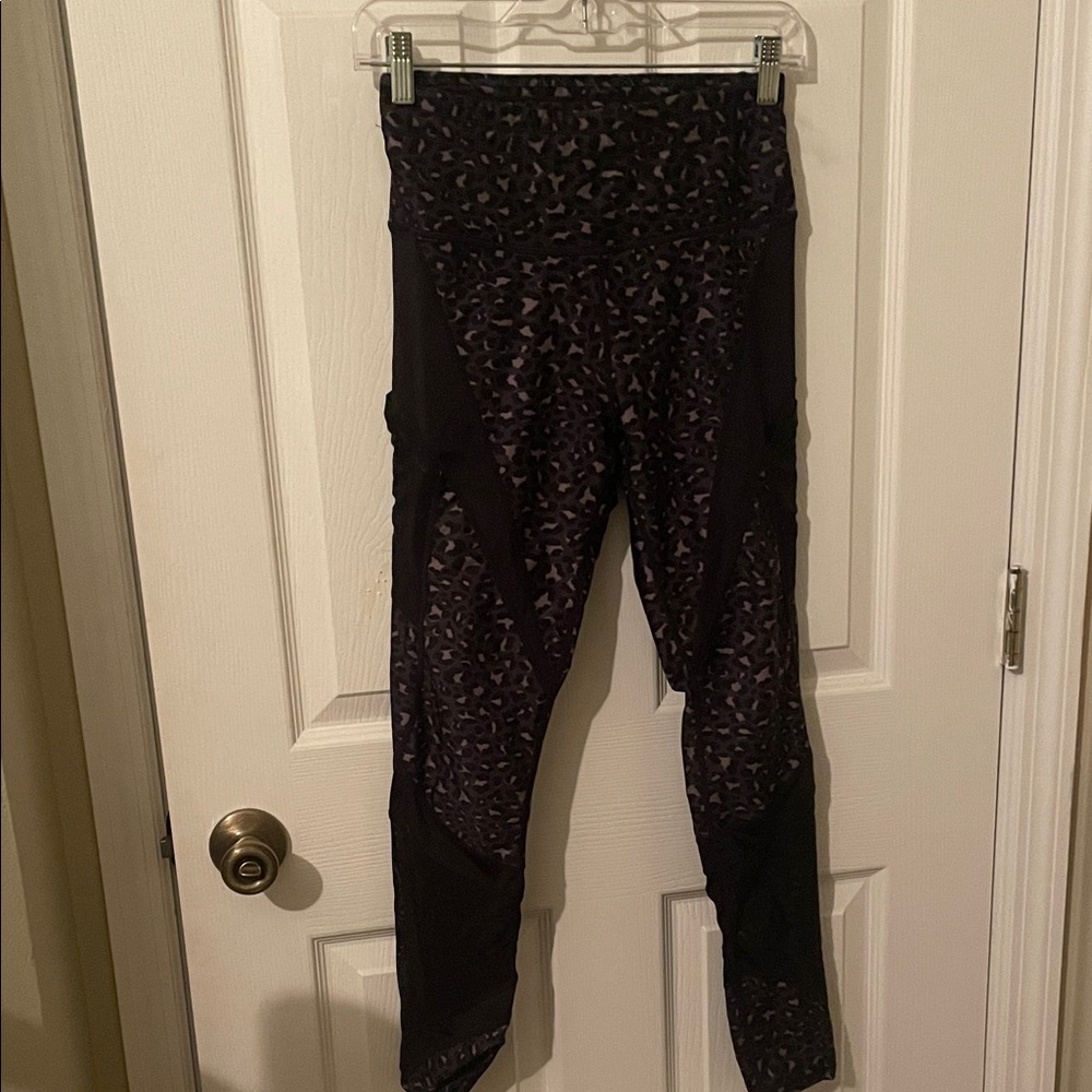 Fabletics Black Leopard Ultracool Patterned Leggings